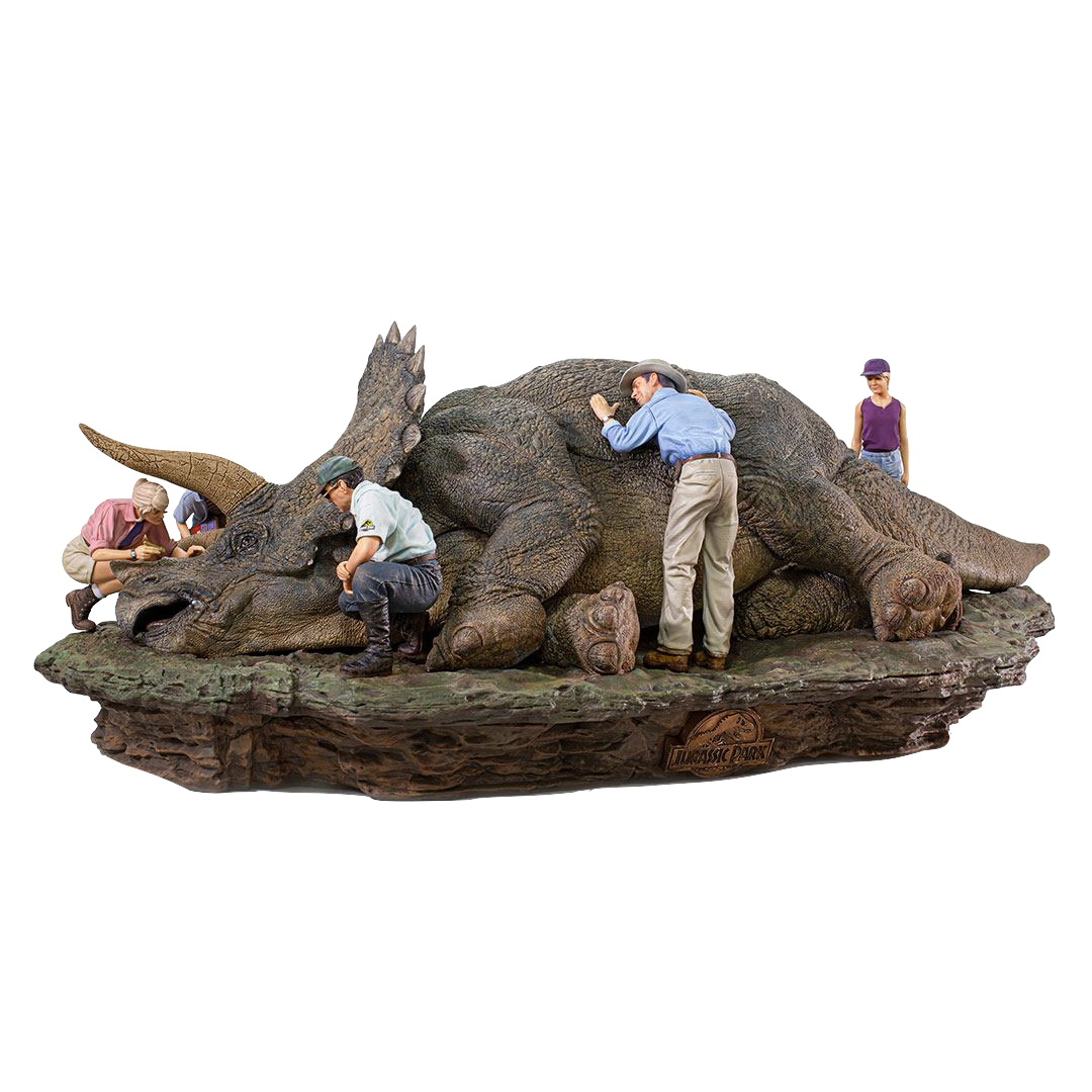 iron-studios-jurassic-park-triceratops-1:10-deluxe-diorama-toyslife