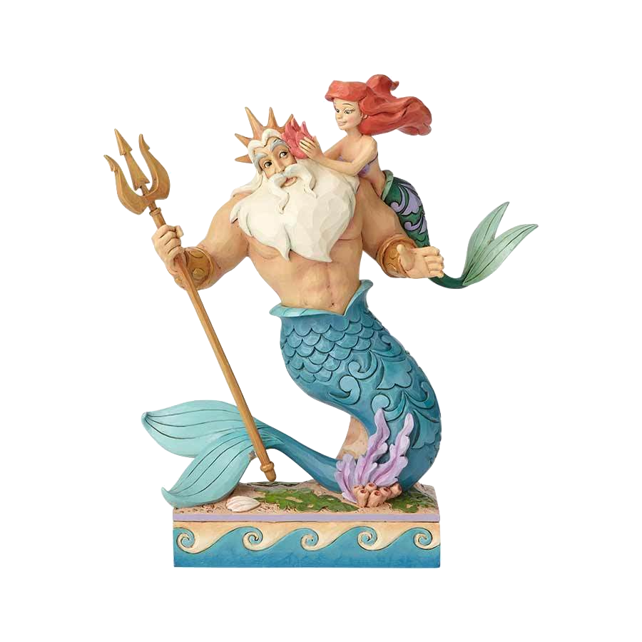 jim-shore-disney-traditions-the-little-mermaid-ariel-and-king-triton-toyslife