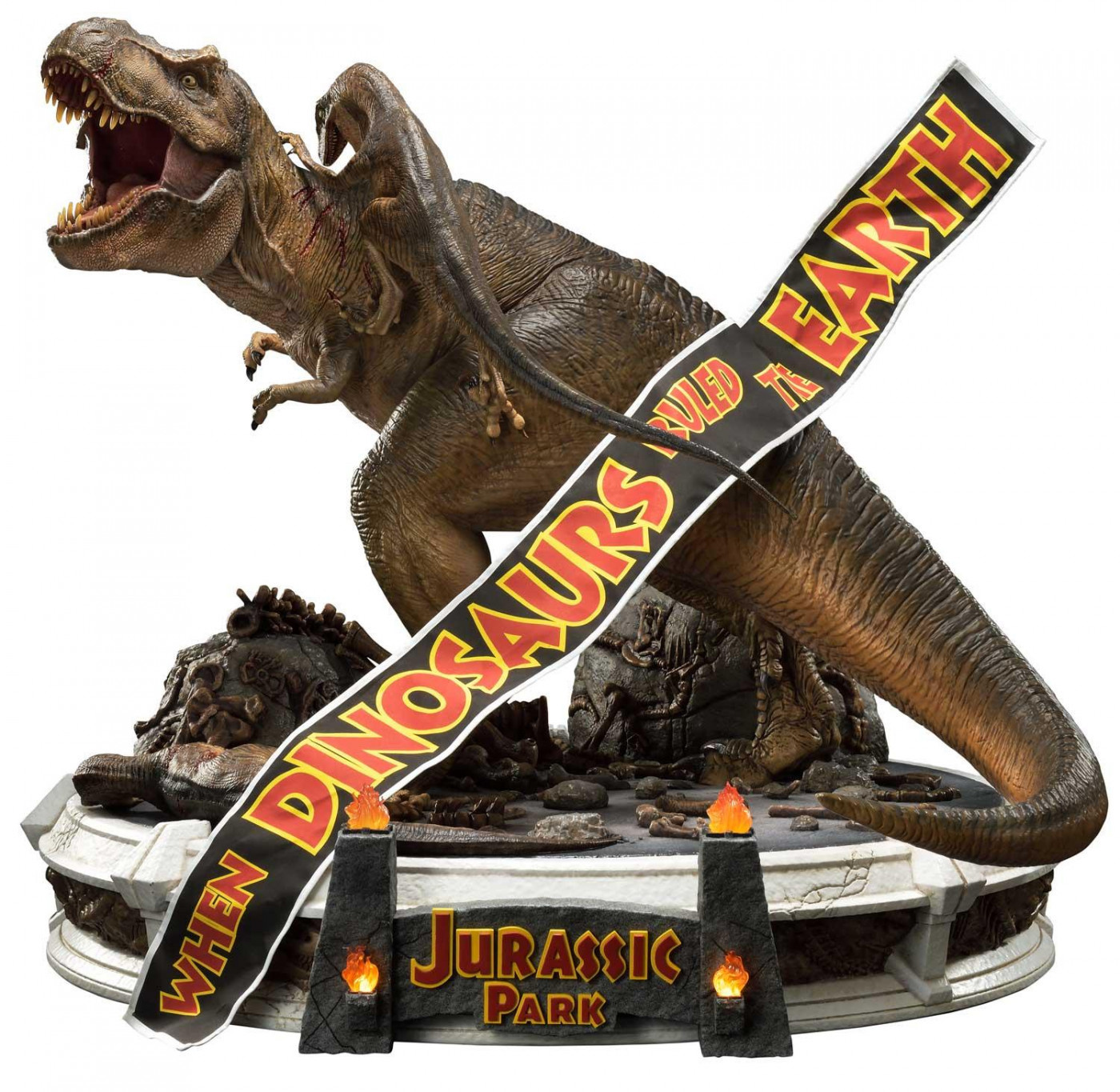 prime1-studio-jurassic-park-t-rex-vs-velociraptors-in-the-rotunda-diorama-toyslife