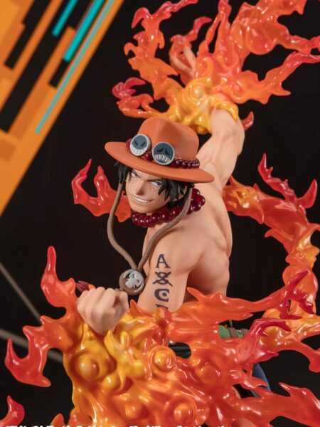 Bandai One Piece Portgas D. Ace One Piece Bounty Rush 5th Anniversary Figuarts Zero Extra Battle Pvc Statue