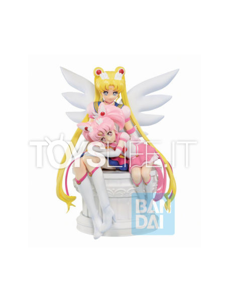 Bandai Sailor Moon Eternal Eternal Sailor Moon and Sailor Chibi Moon Ichibansho Pvc Statue