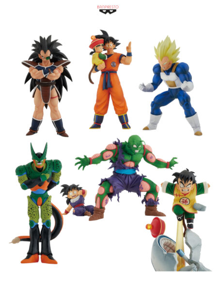 Banpresto Dragon Ball Z Raditz/ Goku & Gohan/ Gohan/ Cell 2nd Form/ Piccolo & Gohan Vegeta Ichibansho Figure