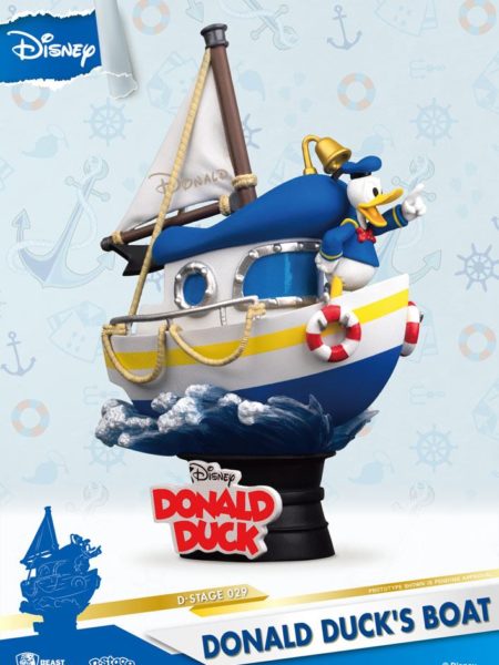 Beast Kingdom Toys Disney Summer Series Donald Duck's Boat Pvc Diorama