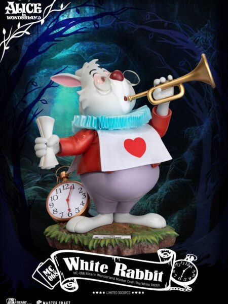 Beast Kingdom Toys Disney Alice in Wonderland The White Rabbit Master Craft Statue