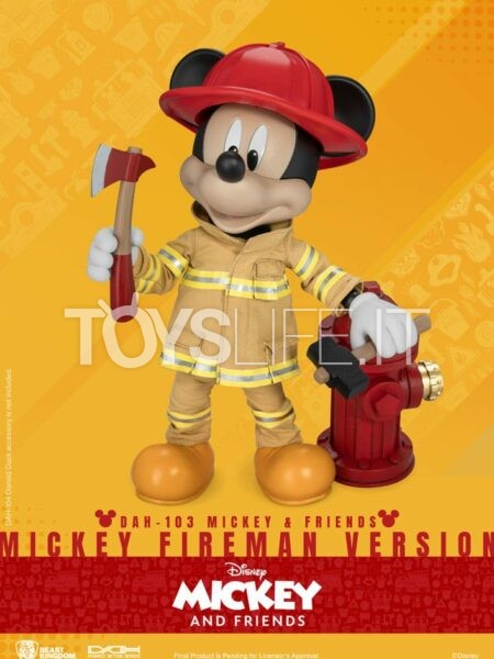 Beast Kingdom Disney Mickey & Friends Mickey Fireman Version 1:9 DAH Figure