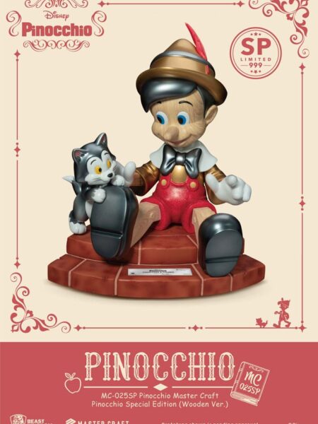 Beast Kingdom Toys Disney Pinocchio Master Craft Statue Special Edition Wooden Version