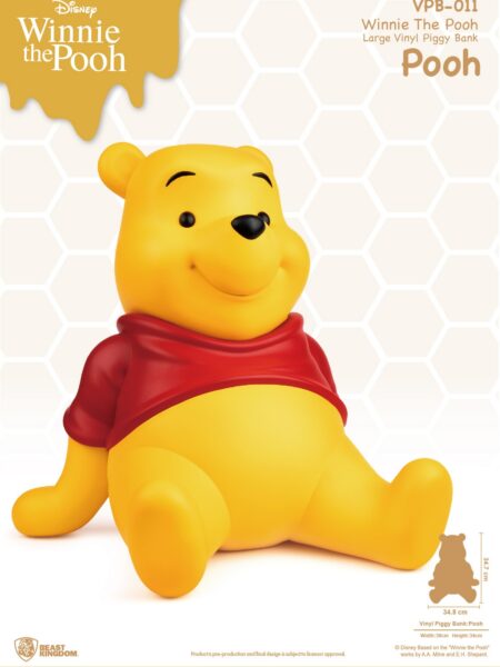 Beast Kingdom Toys Disney Winnie The Pooh Pooh Large Vinyl Piggy Bank Salvadanaio