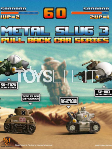 Beast Kingdom Toys Metal Slug 3 Pull Back Car Series Pull Back Cars 4-Set