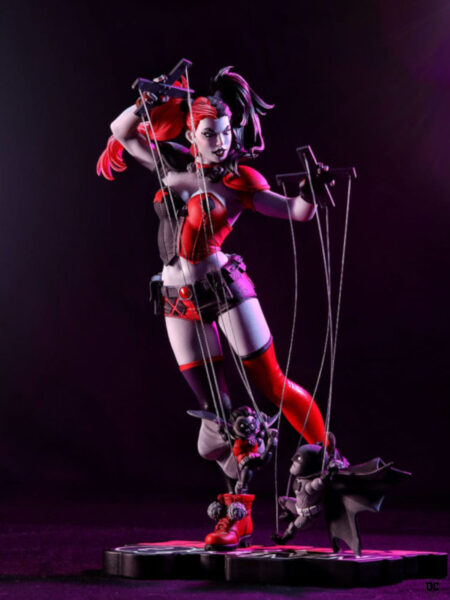 DC Direct Harley Quinn Red, White & Black 1:10 Statue by Emanuela Lupacchino
