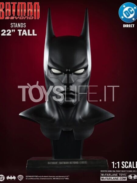 DC Direct McFarlane Toys DC Batman Beyond Bat Cowl 1:1 Lifesize Replica