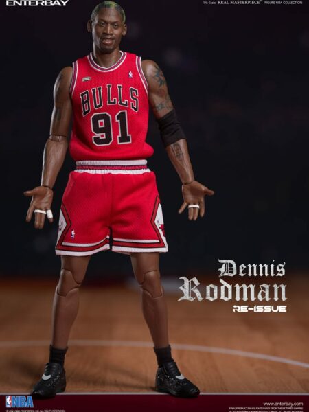Enterbay NBA Collection Dennis Rodman Limited Retro Editon 1:6 Figure