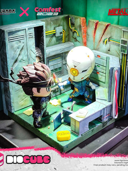Figurama Collectors Metal Gear Solid Solid Snake vs Cyborg Ninja DioCube Pvc Diorama