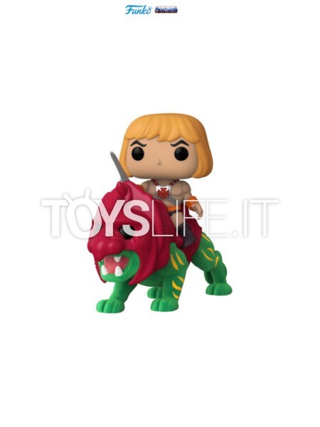 Funko Rides Masters Of THe Universe He-Man On Battle Cat Flocked Exclusive