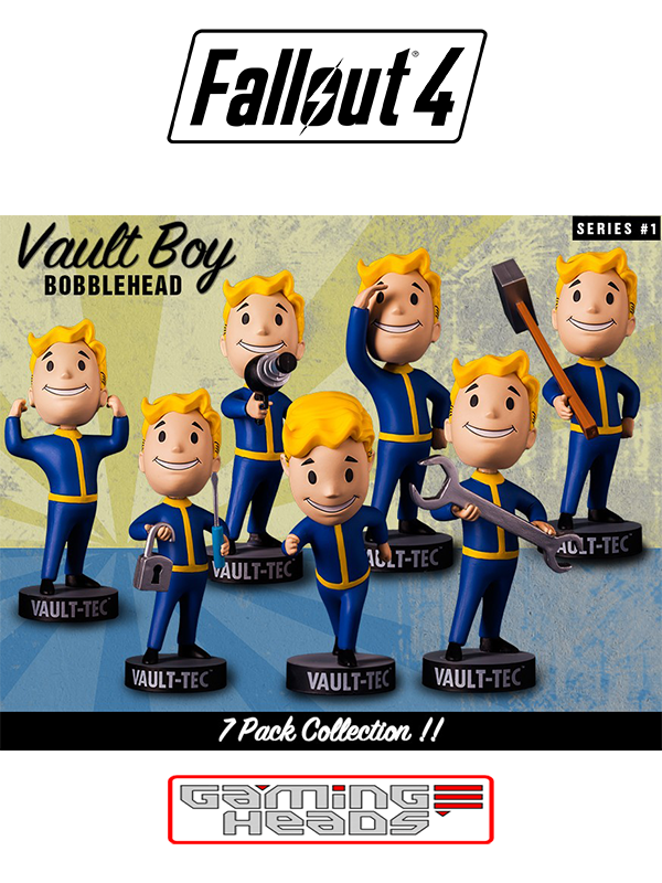 Gaming Heads Fallout 4 Vaultboy Bobbleheads Set 1