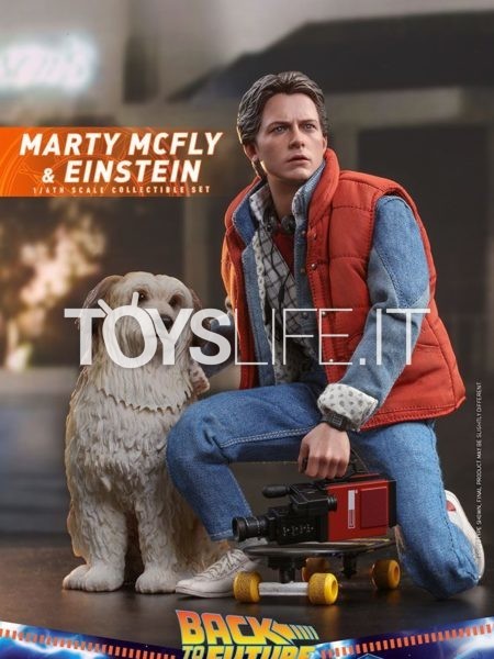 Hot Toys Back To The Future Marty McFly & Einstein 1:6 Exclusive Figure