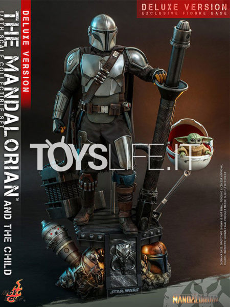 Hot Toys Star Wars The Mandalorian The Mandalorian & The Child 2-Pack 1:4 Deluxe Set