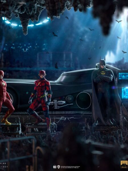 Iron Studios DC The Flash Movie Batmobile 1:10 Deluxe Statue