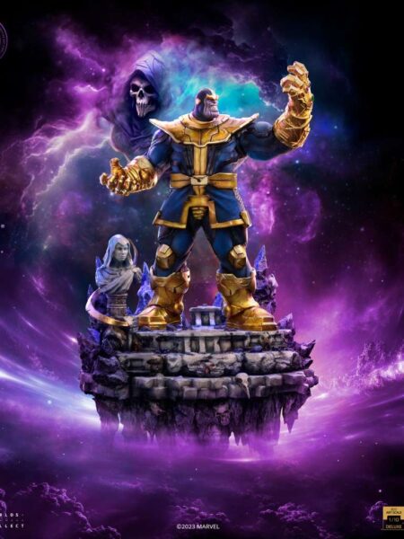 Iron Studios Marvel Comics Thanos Infinity Gautles 1:10 Diorama Deluxe Version