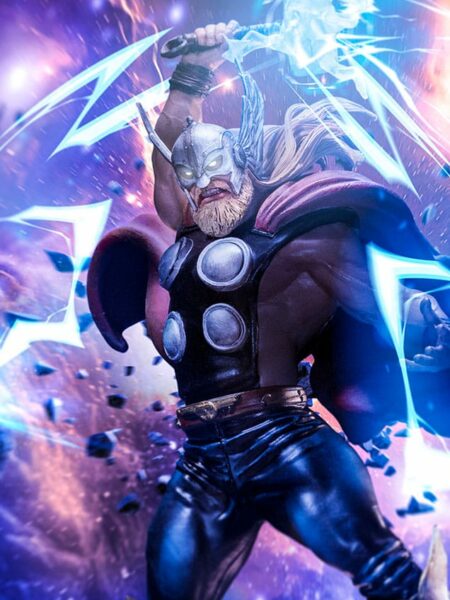 Iron Studios Marvel Comics Thor Infinity Gauntlet 1:10 Statue Deluxe Version 