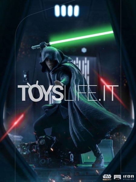Iron Studios Star Wars The Mandalorian Luke Skywalker Combat Version 1:10 Statue