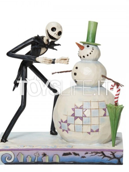 Jim Shore Disney Traditions Nightmare Before Christmas Jack Discovering A Snowman