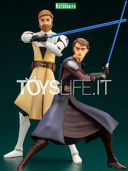 Kotobukiya Star Wars The Clone Wars Anakin Skywalker/ Obi-Wan Kenobi Artfx+ 1:10 Statue