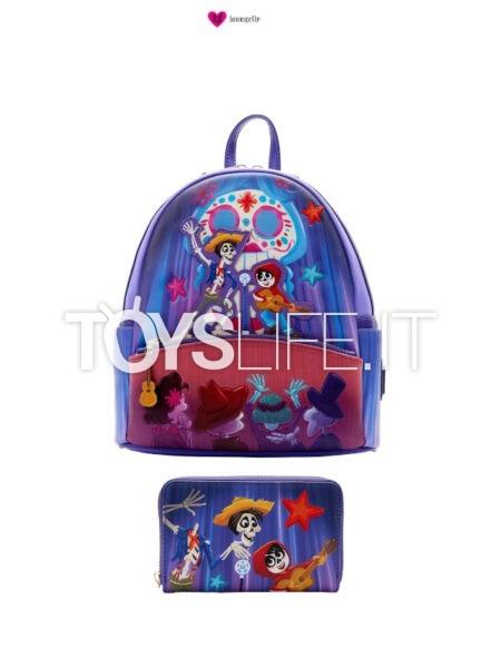 Loungefly Disney Coco Backpack Zaino/ Wallet Portafoglio Set