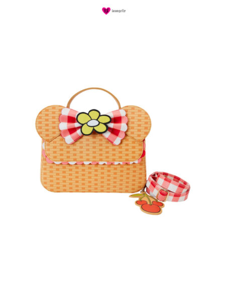 Loungefly Disney Minnie Mouse Picnic Basket Crossbody Borsa