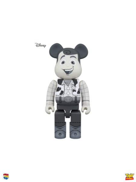 Medicom Toy Bearbrick Disney Toy Story Woody Black & White 1000%