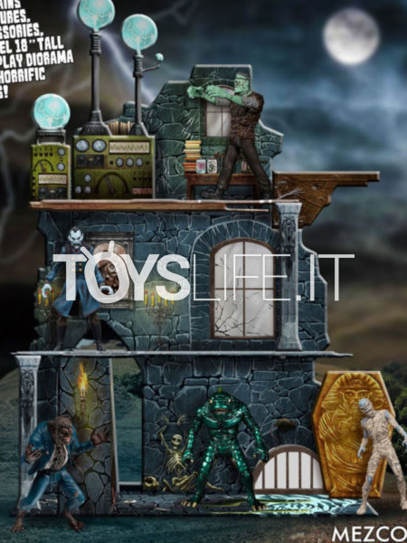 Mezco Toyz Monster's Tower Of Fear 5 Points Action Figure Deluxe Set