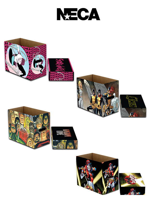 Neca Comics Storage Box Avengers Kingdom Come X-men & Harley Quinn