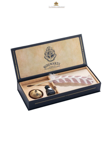 Noble Collection Harry Potter Hogwarts Writing Quill with Hogwarts Headed Paper