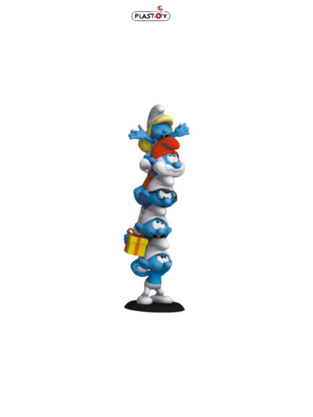 Plastoy The Smurfs Smurfs Column Resin Statue Polychrome Edition