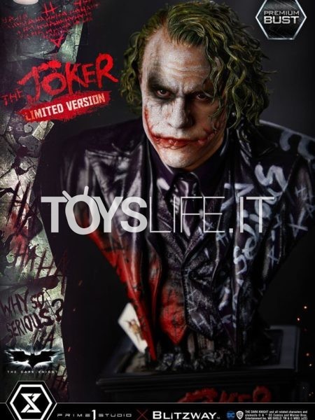 Prime 1 Studio DC Batman The Dark Knight The Joker 1:3 Bust Limited Version