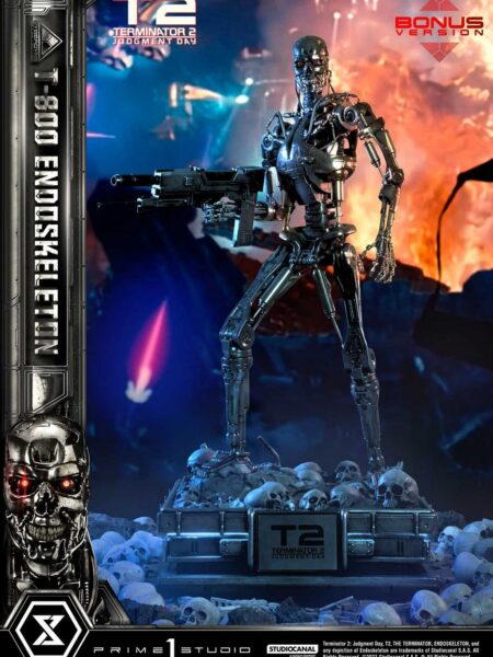 Prime 1 Studio Terminator 2 Judgement Day T800 Endoskeleton 1:3 Statue Deluxe Version + Bonus