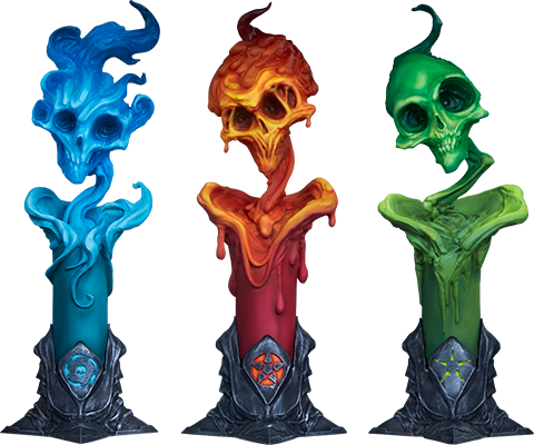 sideshow-court-of-the-dead-the-lighter-side-of-the-darkness-factions-candle-3-pack-set-toyslife
