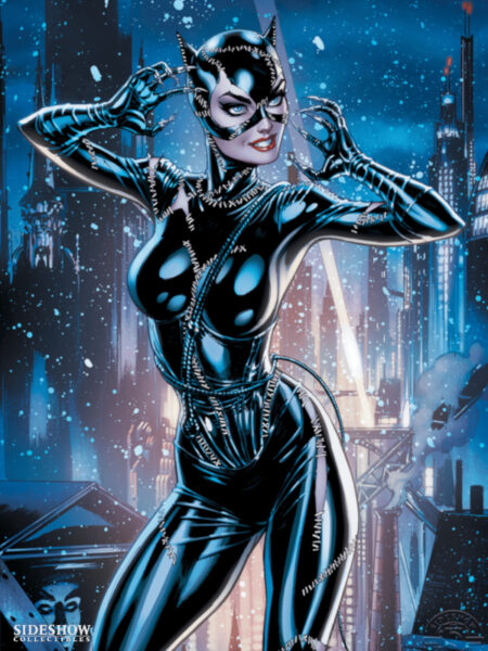 Sideshow DC Comics Catwoman 80th Anniversary Batman Returns 46x61 Art Print by J.S. Campbell