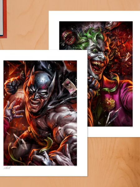 Sideshow DC Comics Eternal Enemies Batman vs The Joker 46x61 Unframed Art Print Set of 2 by Ian McDonald