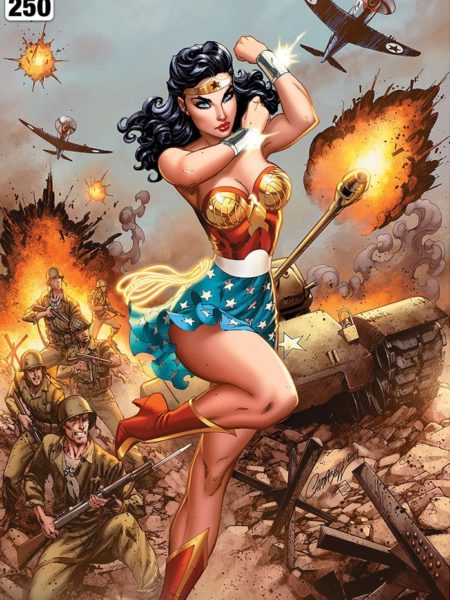 Sideshow DC Comics Wonder Woman #750  WWII 46x61 cm Unframed Art Print by J.S.Campbell