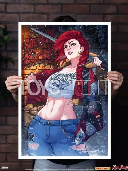 sideshow-dynamite-entertainment-red-sonja-exclusive-art-print-by-jhony-caballero-toyslife-icon