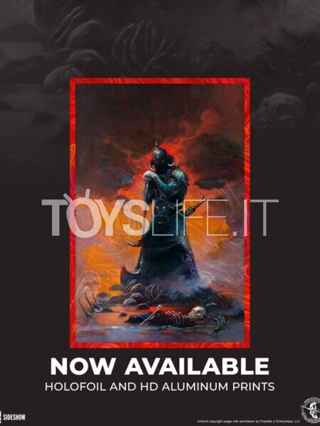 sideshow-frank-frazetta-death-dealer-III-revised-holofoil-rainbow-lava-exclusive-art-print-toyslife-icon