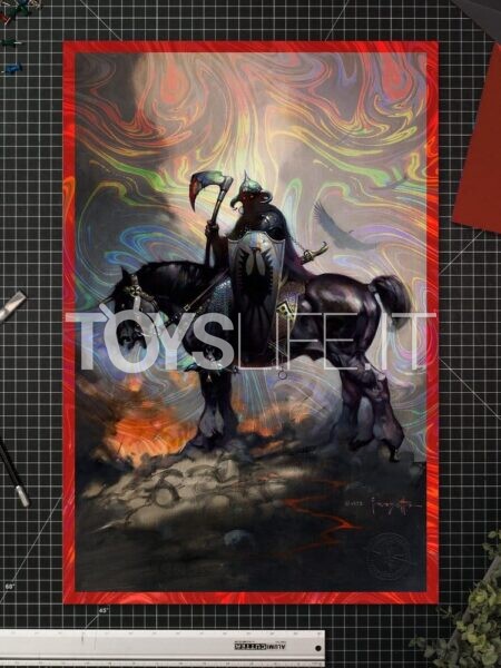 sideshow-frank-frazetta-death-dealer-holofoil-rainbow-lava-exclusive-art-print-toyslife-icon