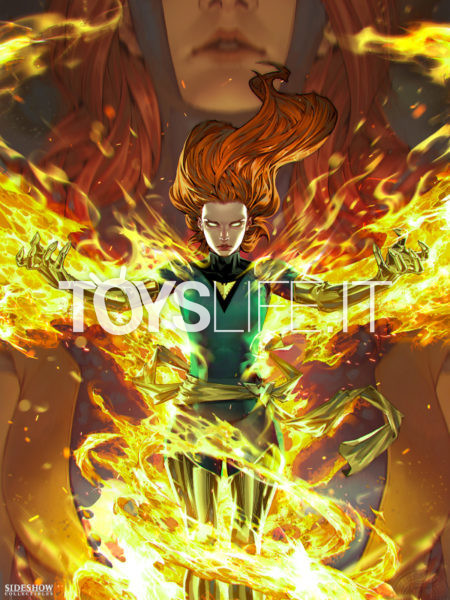 Sideshow Marvel Jean Grey Phoenix Transformation 46x61 Unframed Art Print by Kael Ngu