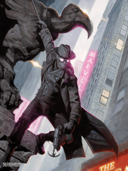 Sideshow Marvel Comics Spider-Man Noir 46x61 Art Print by E.M. Gist 