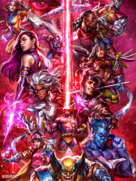 Sideshow Marvel The X-Men vs Magneto 71x46 Unframed Art Print by Ian McDonald