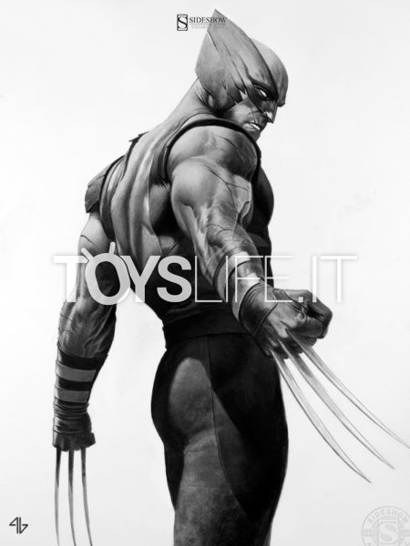 Sideshow Marvel Comics X-Men Wolverine 46x61 Unframed Black & White Art Print by Adi Granov