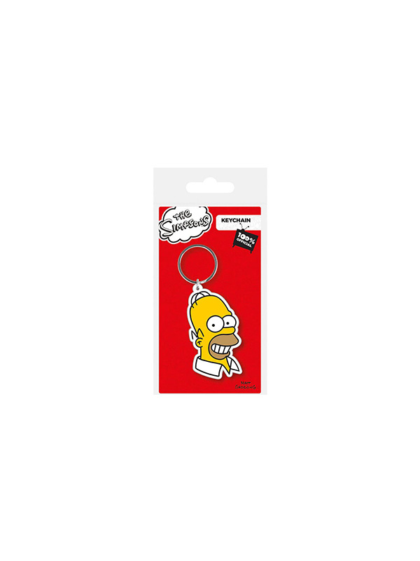 The Simpsons Homer Rubber Keychain Portachiavi