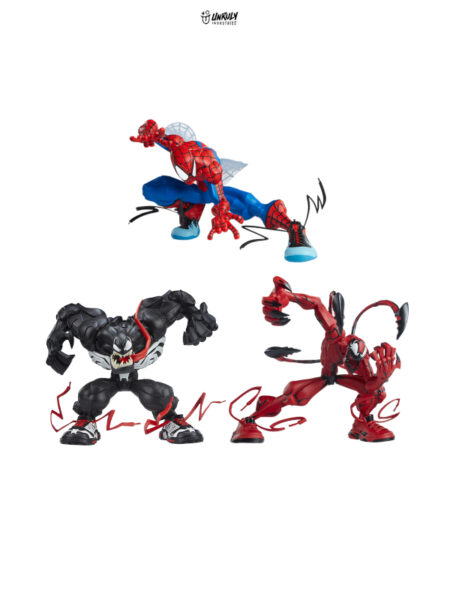 Unruly Industries Marvel Spider-Man/ Venom/ Carnage Designer Statue Set